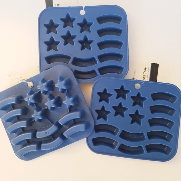NWT Mainstays 3 Flags Ice Mold Trays - Picture 1 of 3